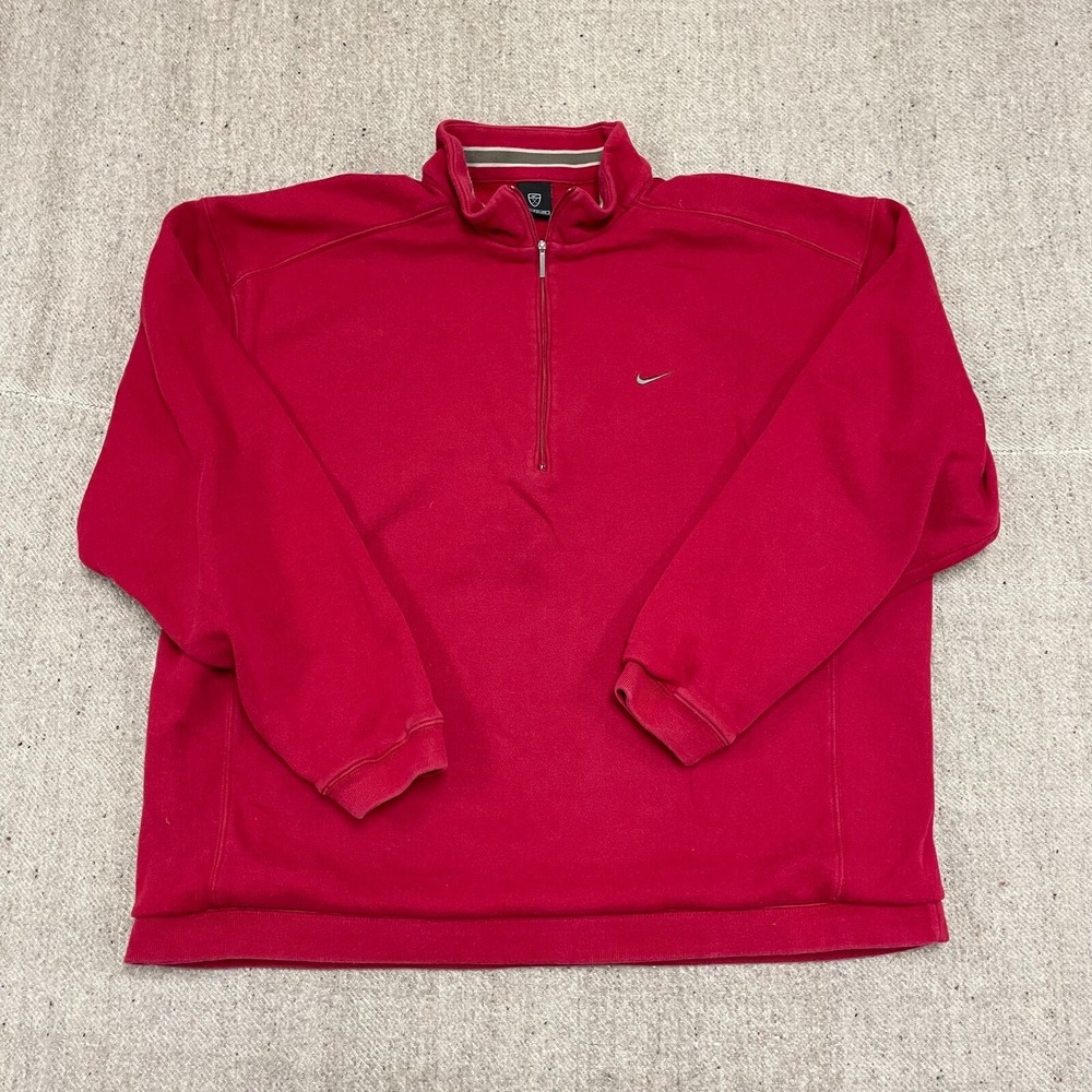 Vintage Nike golf sweatshirt mens‎ 2XL red 2000s y2k 1/4 zip